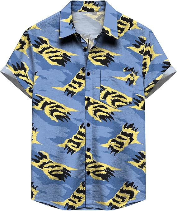 domirica Mens Short Sleeve Button Down Shirts Summer Business Casual Work Outfit Breathable Lightweight Shirt